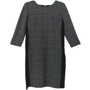 ALYXdress Women's Black and White Textured Shirt Dress Size 6 3/4 Sleeve.